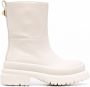 Valentino Garavani Roman enkellaarzen met studs Beige - Thumbnail 1