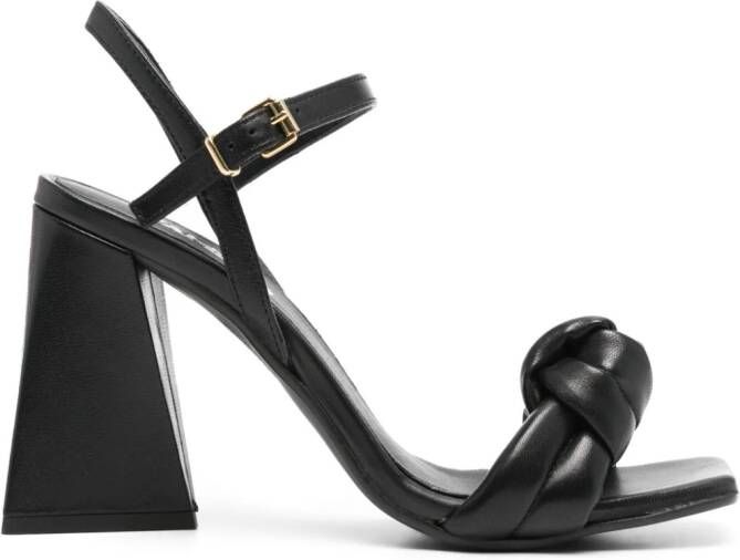 VAMSKO Eden 100mm leren sandalen Zwart