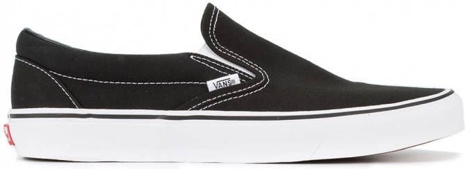 Vans Black Classic Slip On Sneakers Zwart