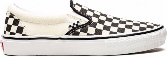 Vans "Classic slip on Checkerboard sneakers" rubber canvas Stof 11.5 Wit