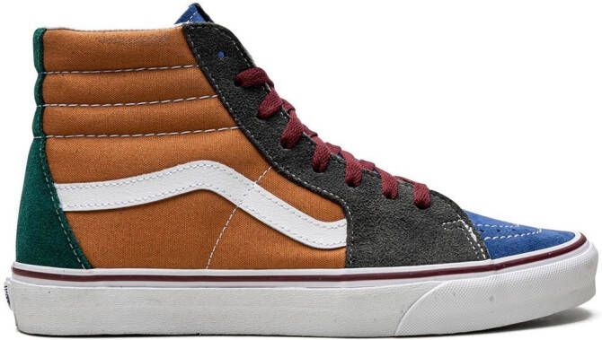 Vans Sk8-Hi sneakers met colourblocking Oranje