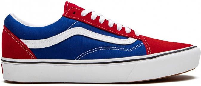 Vans Comfycush Old Skool sneakers rubber suède Polyester canvas 12 Rood