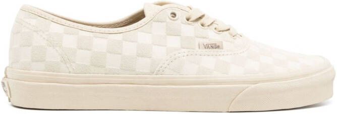 Vans Geruite sneakers met logopatch Beige