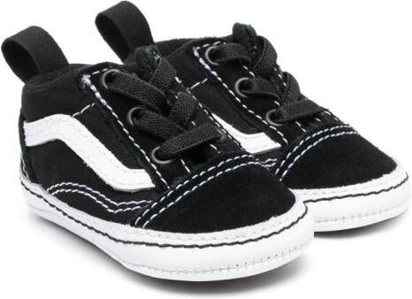 Vans Kids Old Skool leren sneakers Zwart