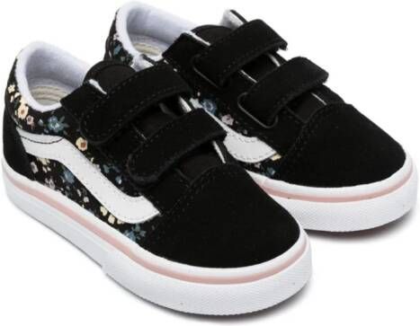 Vans Kids Old Skool sneakers met bloemenprint Zwart