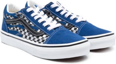 Vans Kids Old Skool sneakers met print Blauw