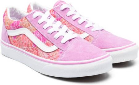 Vans Kids Old Skool sneakers met print Roze