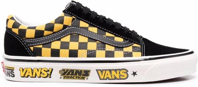 Vans Old Skool geruite sneakers Zwart