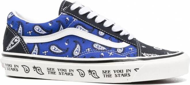 Vans Old Skool sneakers met paisley-print Blauw