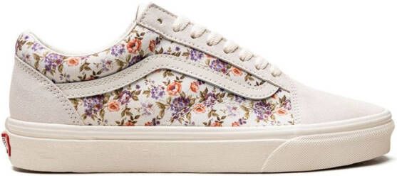 Vans Old Skool sneakers met bloemenprint Beige