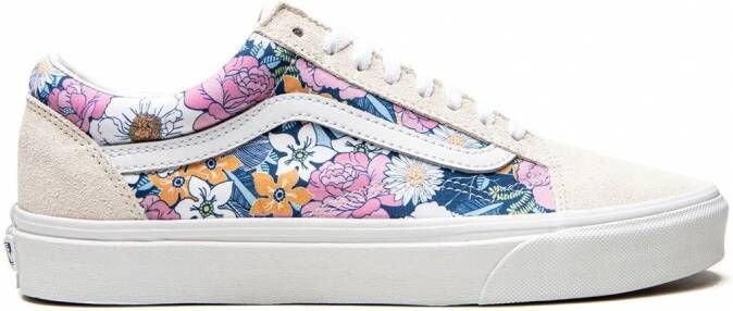 Vans Retro sneakers met bloemenprint Beige