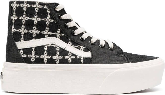 Vans Sk8-Hi sneakers met borduurwerk Zwart