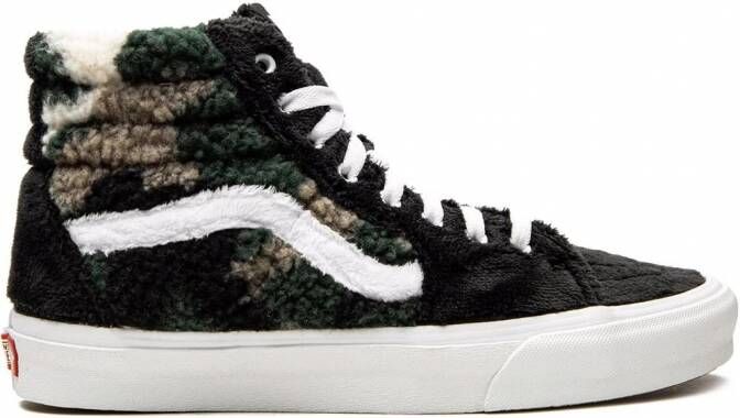 Vans "Sk8 Hi Sherpa Camo sneakers" rubber StofStof 10.5 Zwart