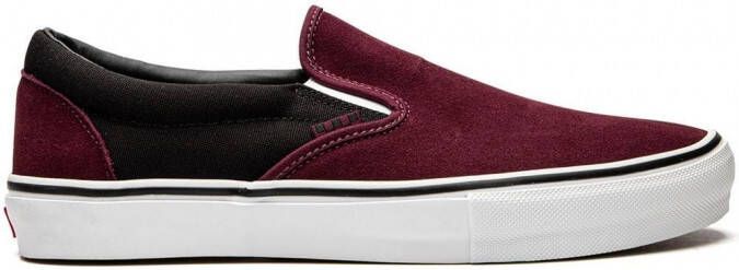 Vans slip on rood best sale