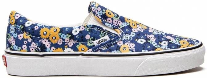 Vans Sneakers met bloe print Blauw