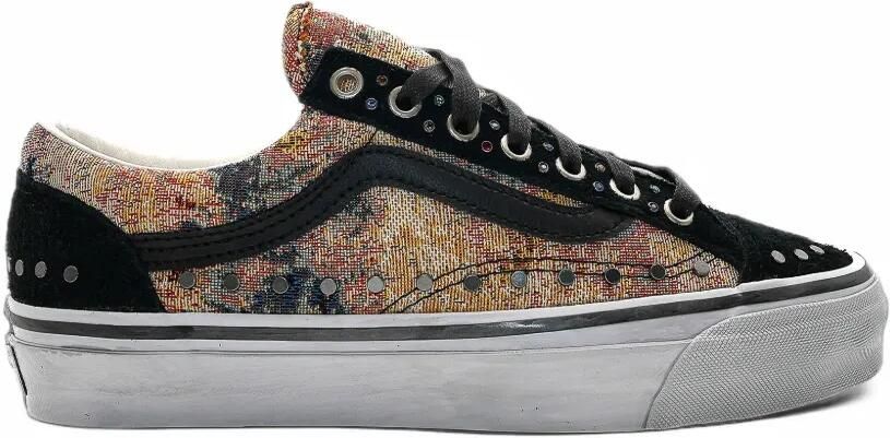 Vans 36 Old Skool floral-rivet sneakers Zwart