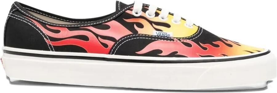 Vans Authentic 44 DX sneakers met vlammenprint Zwart