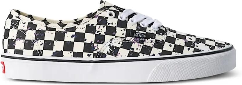 Vans Authentic geruite sneakers met verfspatten Zwart