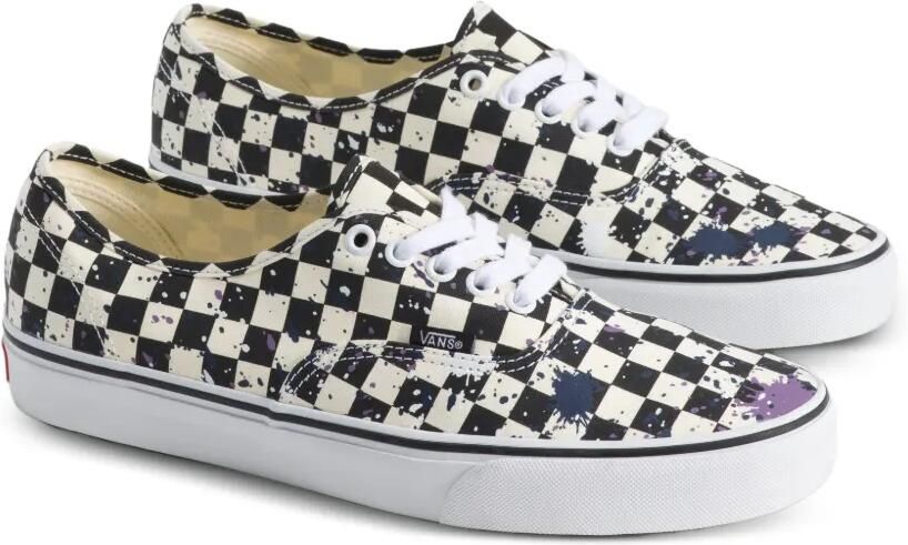 Vans Authentic geruite sneakers met verfspatten Zwart - Foto 2