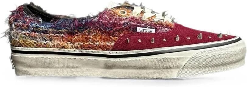 Vans Authentic sneakers met studs en franje Rood