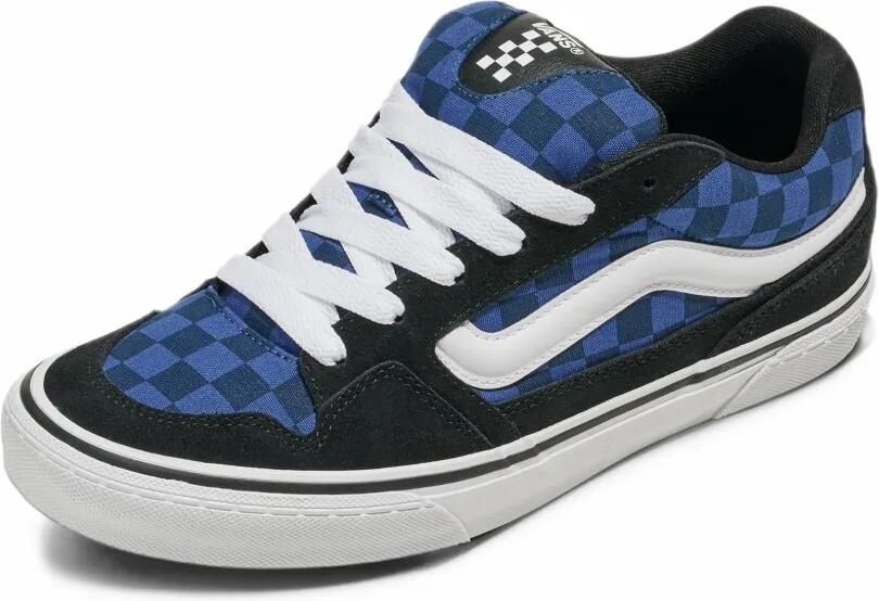 Vans Caldrone checkerboard sneakers Blauw