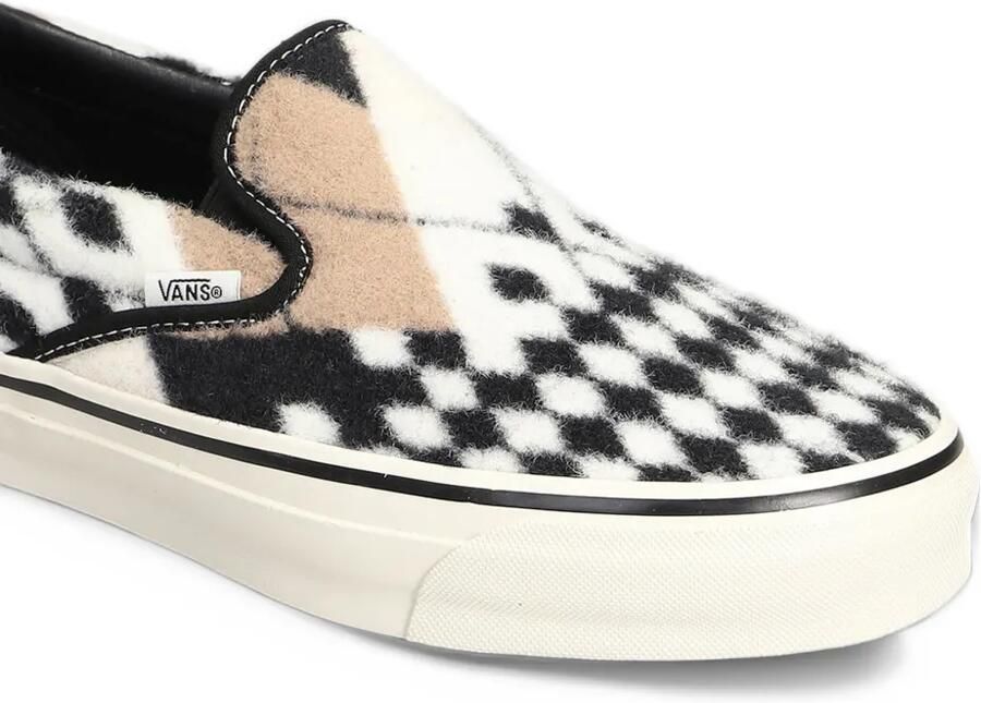 Vans checkered argyle slip-on sneakers Wit - Foto 2