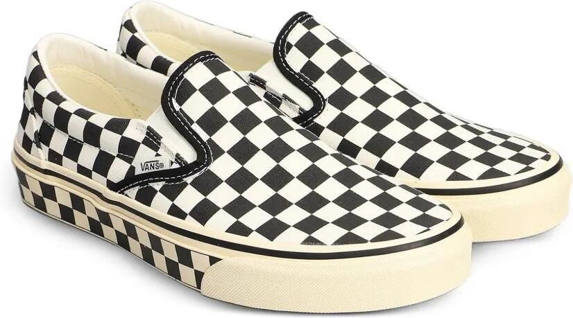 Vans Classic checkerboard slip-on sneakers Zwart - Foto 4