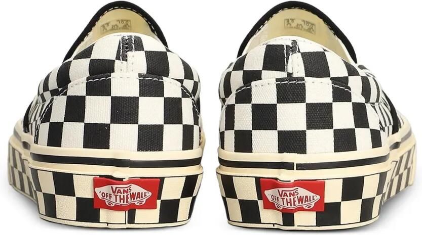 Vans Classic checkerboard slip-on sneakers Zwart - Foto 3
