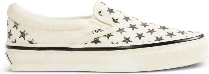 Vans Classic Premium 98 slip-on sneakers met sterprint Beige