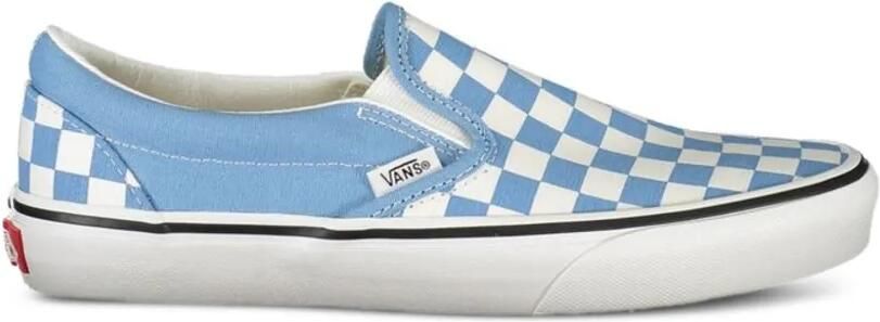 Vans Classic slip-on geruite sneakers Blauw