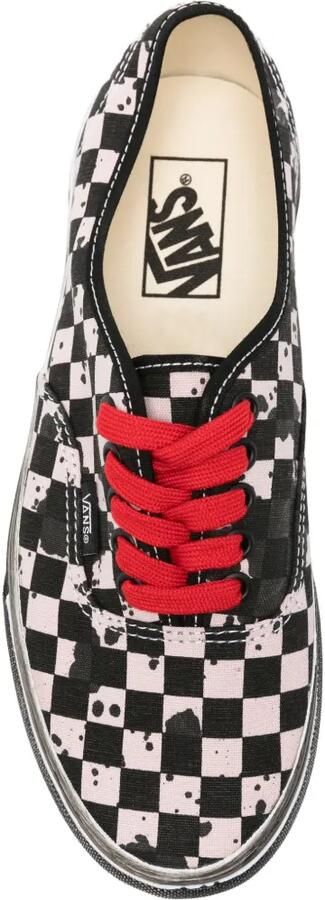 Vans Gerafelde sneakers met geruite print Zwart - Foto 3