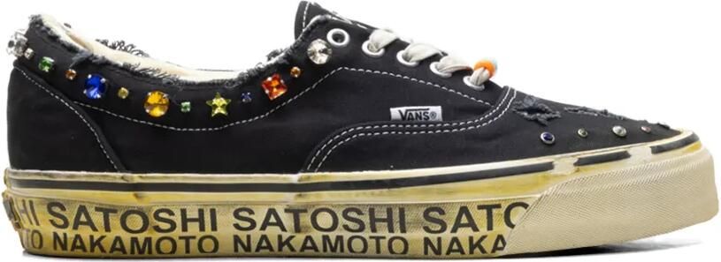Vans Gerafelde sneakers met verfraaiing Zwart