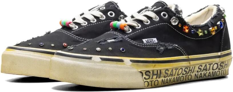 Vans Gerafelde sneakers met verfraaiing Zwart - Foto 3