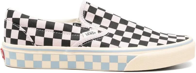 Vans Geruite slip-on sneakers Zwart