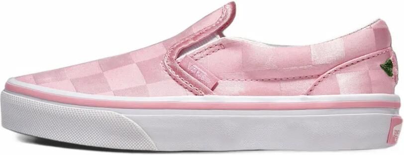 Vans Kids Classic Slip-On checkered sneakers Roze