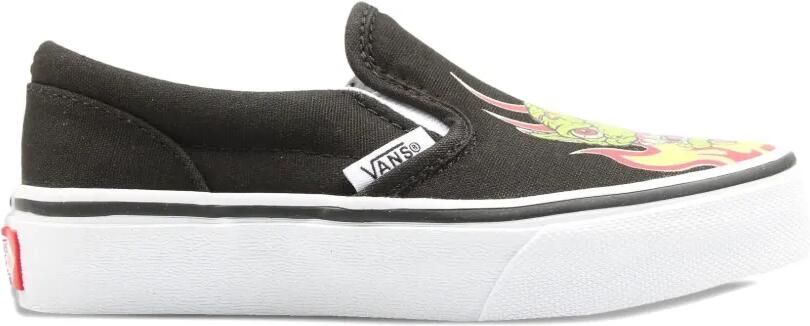 Vans Kids Classic Slip On sneakers met vlam print Zwart