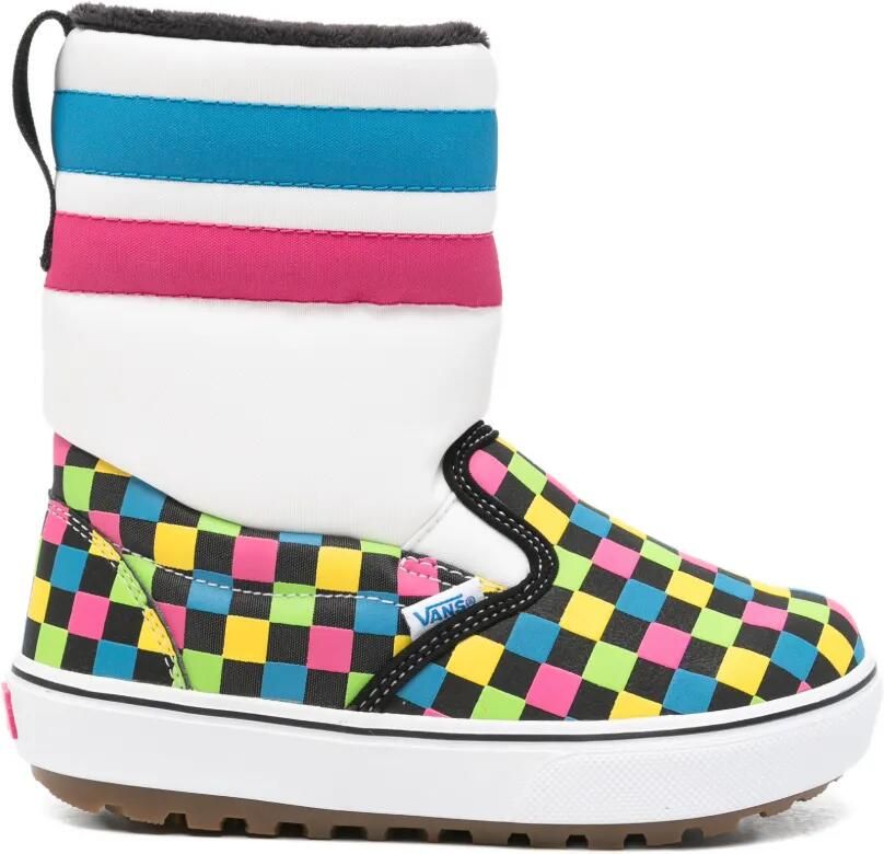 Vans Kids Gewatteerde laarzen met ruiten Wit