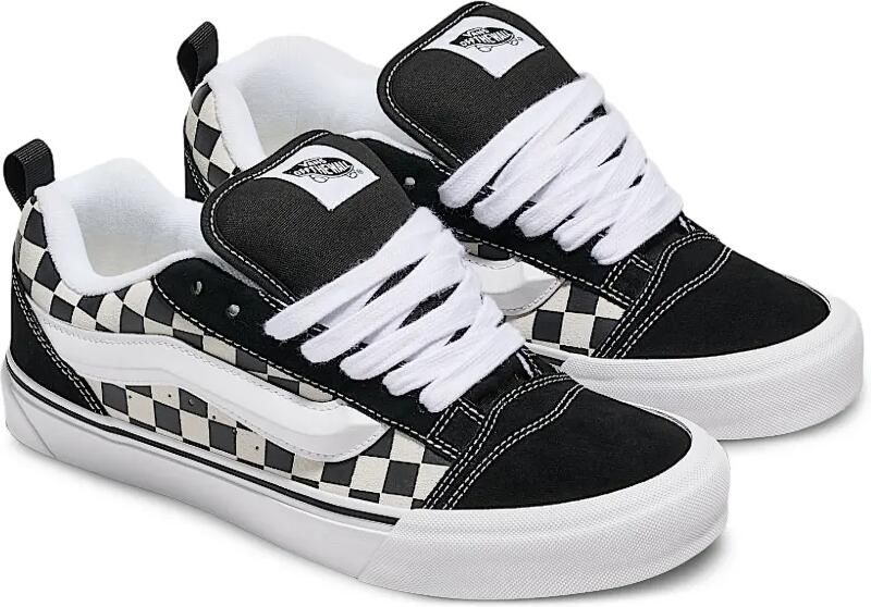 Vans Kids Knu Skool Checkerboard sneakers Zwart