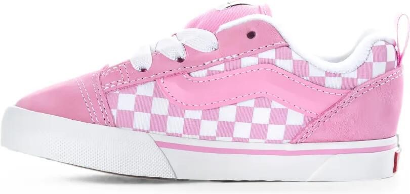 Vans Kids Knu Skool geruite sneakers Roze