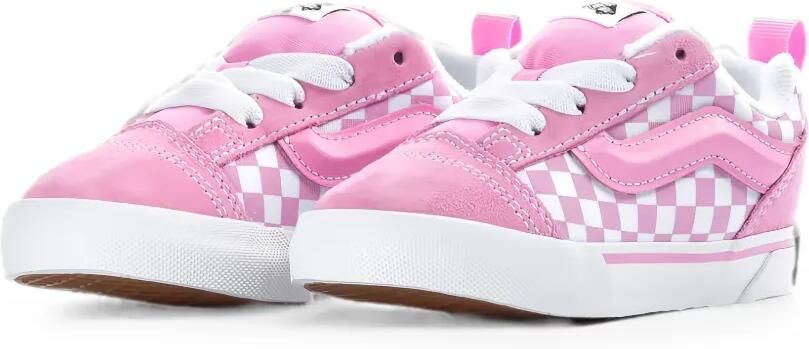 Vans Kids Knu Skool geruite sneakers Roze - Foto 2