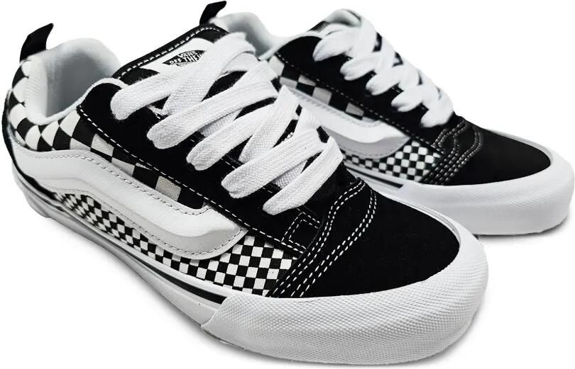 Vans Kids Knu Skool geruite sneakers Zwart