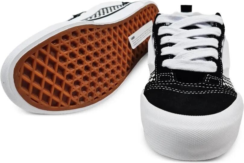 Vans Kids Knu Skool geruite sneakers Zwart - Foto 3