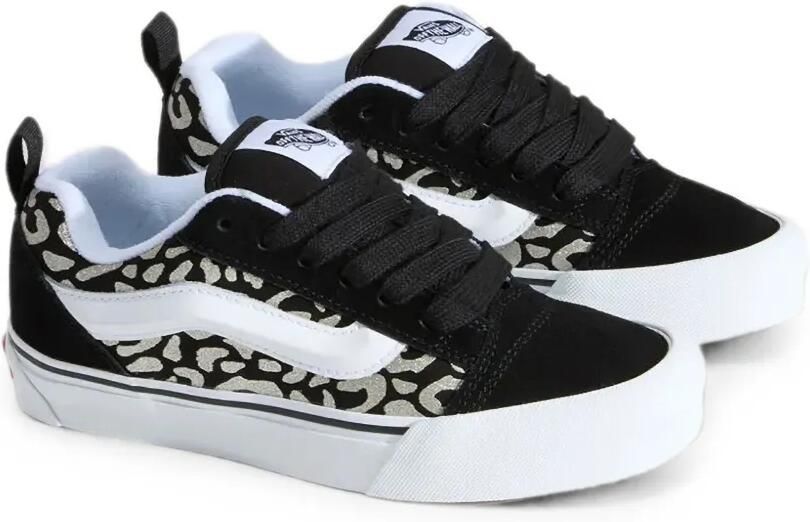 Vans Kids Knu Skool low-top sneakers met luipaardprint Zwart