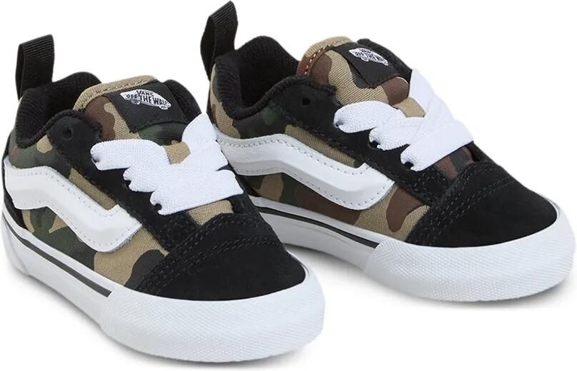 Vans Kids Knu Skool sneakers met camouflageprint Zwart