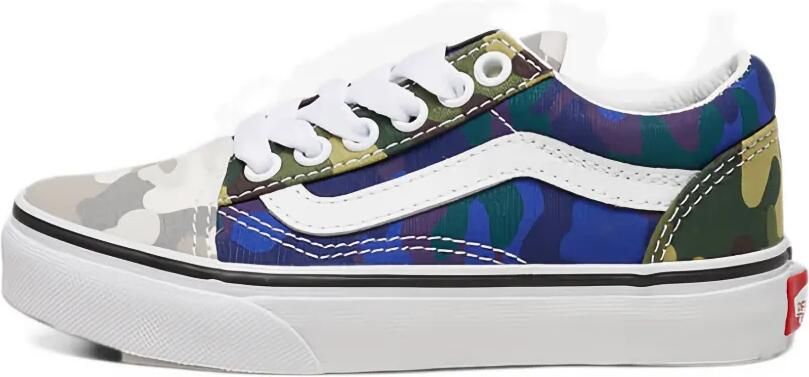 Vans Kids Old Skool camouflage sneakers Blauw