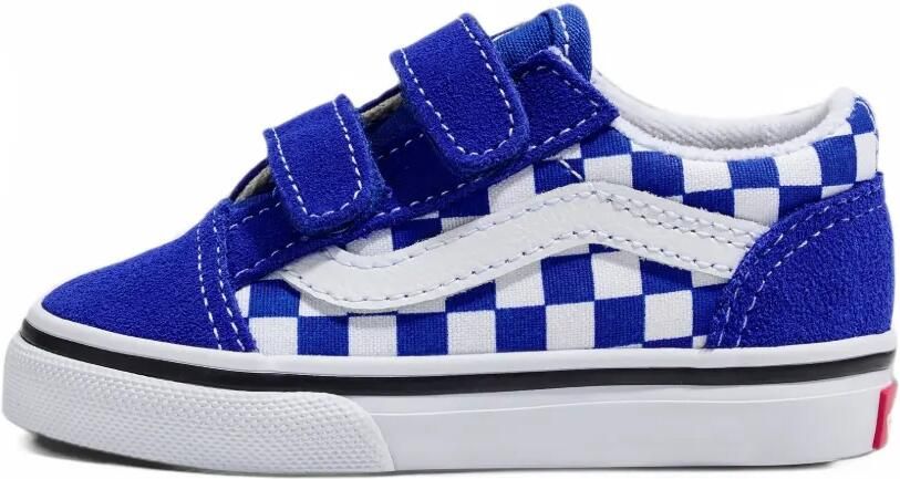 Vans Kids Old Skool Checkerboard sneakers Blauw
