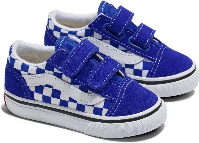 Vans Kids Old Skool Checkerboard sneakers Blauw - Foto 2