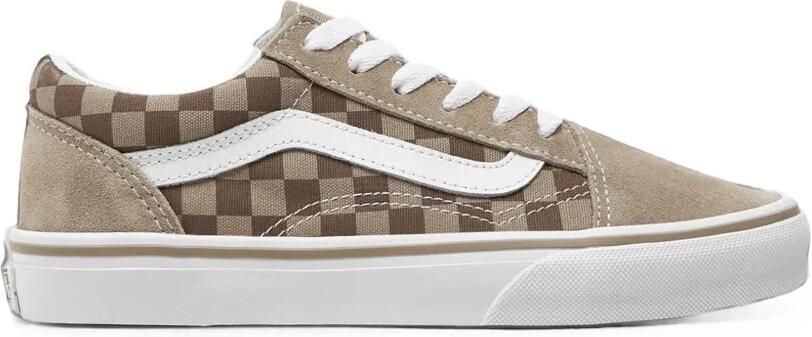 Vans Kids Old Skool geruite sneakers Beige - Foto 3