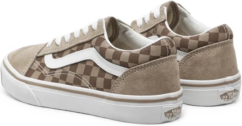 Vans Kids Old Skool geruite sneakers Beige - Foto 2