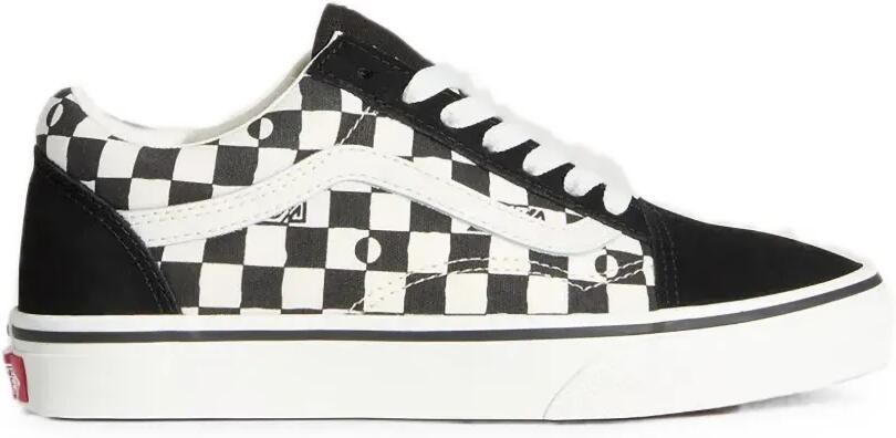 Vans Kids Old Skool geruite sneakers Zwart